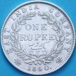 Монета Британская Индия 1 рупия 1840 год. КМ№ 457. №3