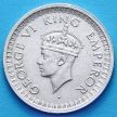 Монета Индии 1/2 рупии 1944 год. Серебро