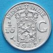 Монета Нидерландской Восточной Индии 1/10 гульдена 1942 год. S. Серебро.