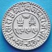 Монета Индия, княжество Кач, 1 кори 1943 год. VS1999. Серебро.