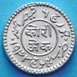 Монета Индия, княжество Кач, 1 кори 1943 год. VS1999. Серебро.
