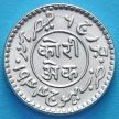 Монета Индия, княжество Кач, 1 кори 1944 год. VS2001. Серебро.