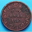 Монета Индии 2 пайса 1892, VS 1949/4 год, княжество Барода.