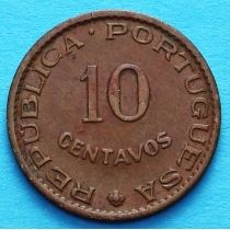 Индия Португальская 10 сентаво 1959 год.
