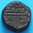 Монета Индии 1 дхингло (1/16 кори) 1818 год, княжество Кач