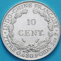 Индокитай Французский 10 сантим 1937 год. Серебро. №3
