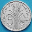 Монета Индокитай Французский 5 сантим 1943 год