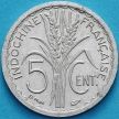 Монета Индокитай Французский 5 сантим 1943 год
