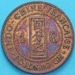 Монета Индокитай Французский 1 сантим 1887 год. А.