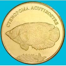 Индонезия, Малуку 5 долларов 2019 год. Ктенопома Леопард 