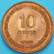 Израиль 10 прут 1949 год. UNC