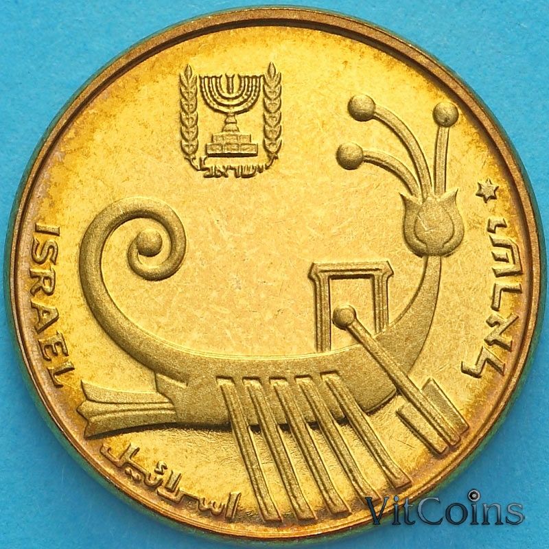 Монета Израиль 1 агора 1993 год. Пьедфорт Монета Израиль 1 агора 1993 год. Пьедфорт