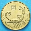 Монета Израиля 1 агора 1987 год. Ханука.