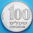 Монета Израиль 100 шекелей 1985 год. Зеэв Жаботински.