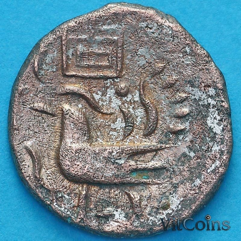 Монета Камбоджа 1/2 фуанга 1847 год. №3