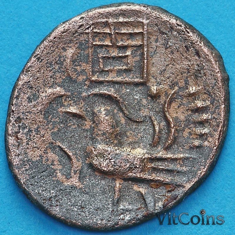 Монета Камбоджи 1/2 фуанга 1847 год. №1