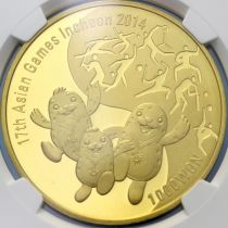 Южная Корея 1000 вон 2014 год. Азиатские игры. Буклет