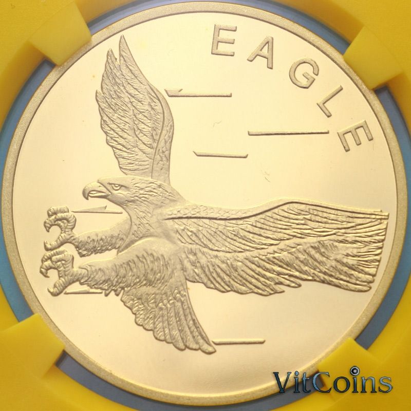 Монета Северная Корея 10 вон 2019 год. Орёл. Слаб ЦБ КНДР