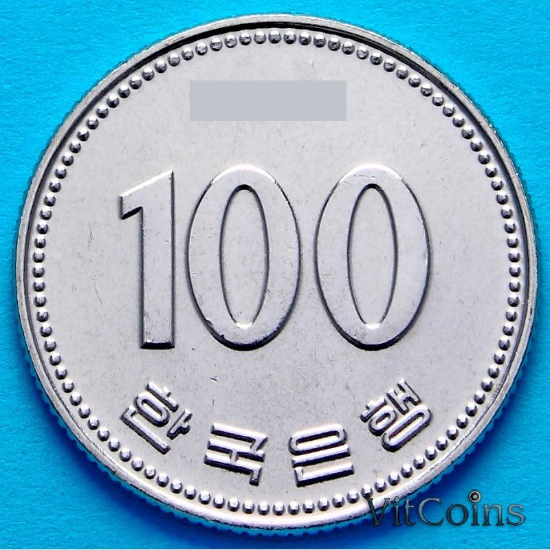 Монета Южная Корея 100 вон 1984 год
