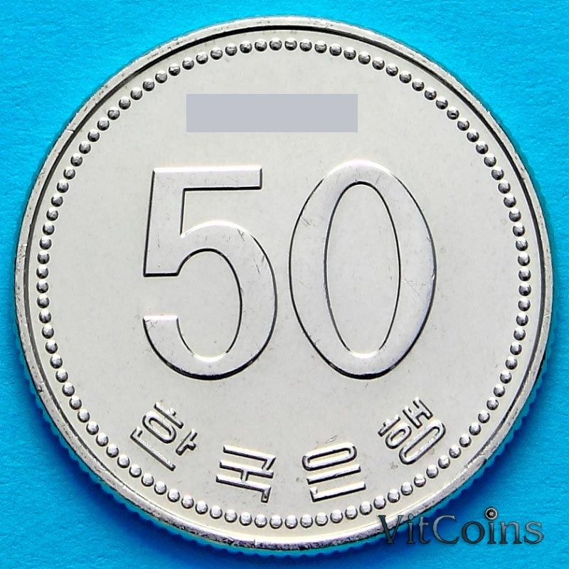 Монета Южная Корея 50 вон 1983 год