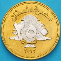Ливан 250 ливров 2012 год. Счастливая монета