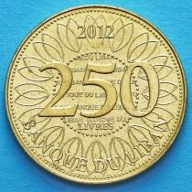 Ливан 250 ливров 2012 год.