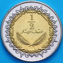 Ливия 1/2 динара 2004 год. 