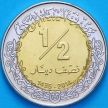 Монета Ливия 1/2 динара 2014 год. 