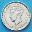 Монета Малайя 10 центов 1939 год. Серебро.