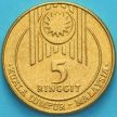 Монета Малайзия 5 ринггит 1989 год. XV Игры Юго-Восточной Азии.