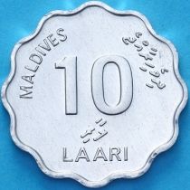Мальдивы 10 лаари 2001 год