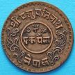 Монета Непала 1 пайс 1938 год  VS1995.