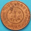 Монета Непала 2 пайса 1935 год. VS1992. KM#709.2