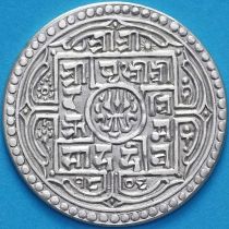 Непал 1 мохар 1806 год. VS1884. Серебро.