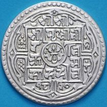 Непал 1 мохар 1820 год. VS1898. Серебро.	