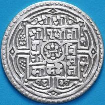 Непал 1 мохар 1821 год. VS1899. Серебро.	