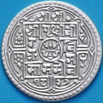 Непал 1 мохар 1827 год. VS1905. Серебро.	