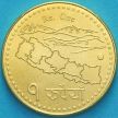Монета Непал 1 рупия 2020 год.