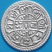 Монета Непал 1 мохар 1827 год. VS1905. Серебро.	
