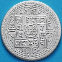Непал 2 мохара 1926 год. VS1983. Серебро.
