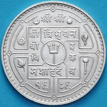 Непал 50 пайс 1932 год. VS1989. Серебро. KM# 719