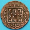 Монета Непал 1 пайс 1917 год. VS1974 - १९७४.