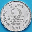 Монета Шри Ланка 2 рупии 1993 год.