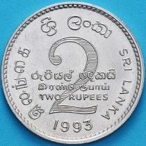 Шри Ланка 2 рупии 1993 год.