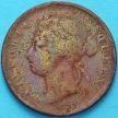 Монета Стрейтс-Сетлментс 1 цент 1874 год.