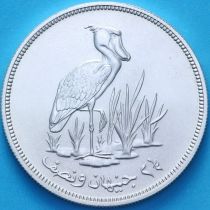 Судан 2 1/2 фунта 1976 год. Королевская цапля Судан 2 1/2 фунта 1976 год. Королевская цапля