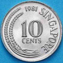 Сингапур 10 центов 1981 год.