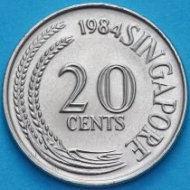 Сингапур 20 центов 1984 год.