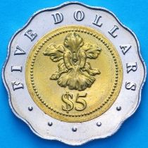 Сингапур 5 долларов 2002 год. BU