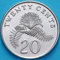 Сингапур 20 центов 1987 год.
